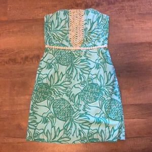 Lily Pulitzer Strapless Toucan Tango Dress